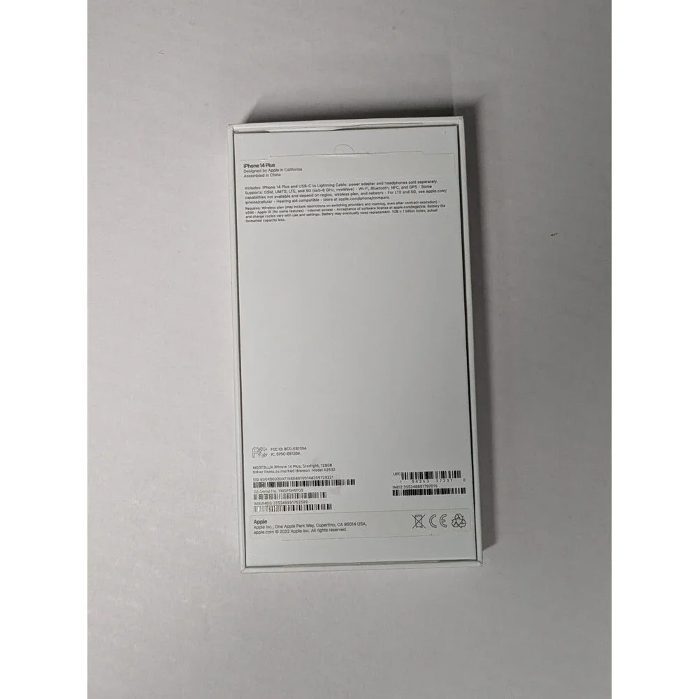 Apple iPhone 14 Plus Retail Box  *Box Only*
